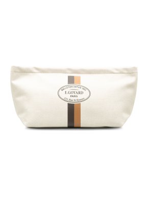 Goyard Cream Canvas Necessaire Bag Organizer