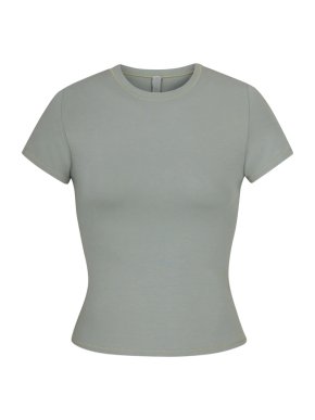 Skims Cotton Jersey T-Shirt in Mineral