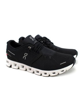 On Running Black and White Cloud 5 Trainers