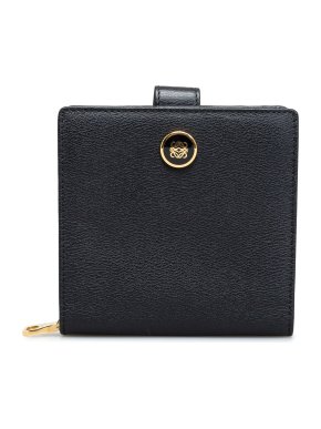 Loewe Black Anagram Leather Compact Wallet