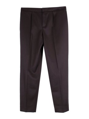 Hermes Brown Wool Tailored Trousers