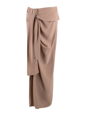 Ermanno Scervino Nude Knot Detail Maxi Skirt