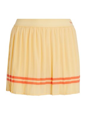 Sporty & Rich Yellow Serif Pleated Court Skirt