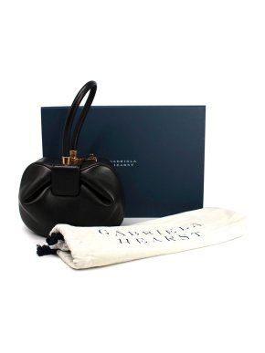 Gabriela Hearst Black Nina Top Handle Bag