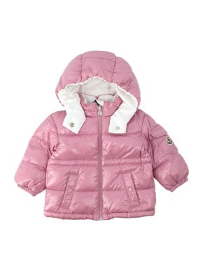 Moncler Kids Pink Marie Down Puffer Coat