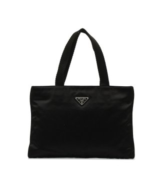 Prada black Nylon Tessuto Handbag
