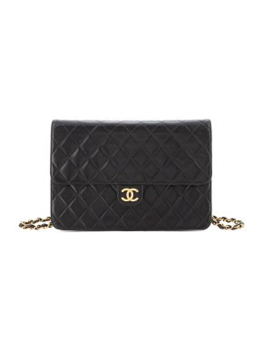 Chanel Vintage Black Medium Single Flap Bag