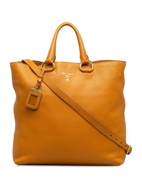 Prada Vitello Daino Leather Tote Bag