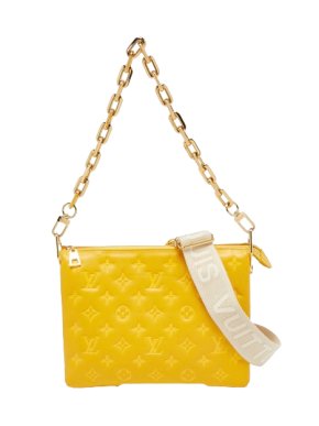 Louis Vuitton Yellow Monogram Coussin PM Shoulder Bag