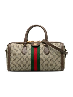 Gucci GG Supreme Ophidia Web Bowling Bag