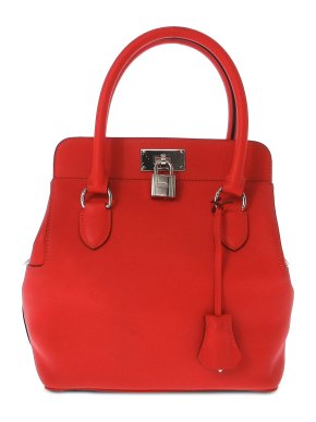Hermes Toolbox 20 in Red Swift Leather with Palladium Hardware
