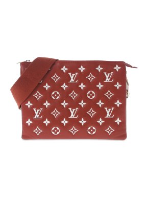 Louis Vuitton Red and White LV Match Monogram Coussin PM