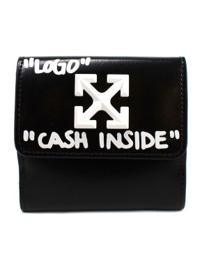 Off-White Black  'Cash Inside'  Bifold Wallet