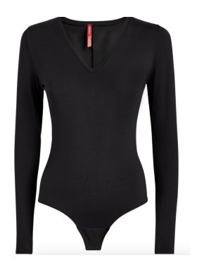 Spanx Long-Sleeve V Neck  Bodysuit