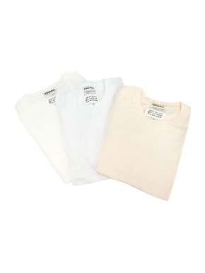 Maison Martin Margiela White and Cream T-Shirt 3 Pack