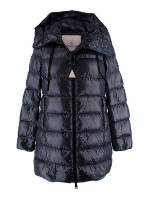 Moncler Navy Suyen Longline  Puffer Jacket