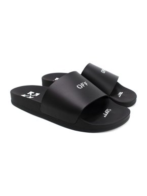 Off White Black Stamp Slides