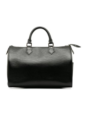 Louis Vuitton Black Epi Leather Speedy 35