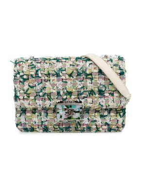 Chanel Multicoloured Tweed Beauty Lock Flap Bag