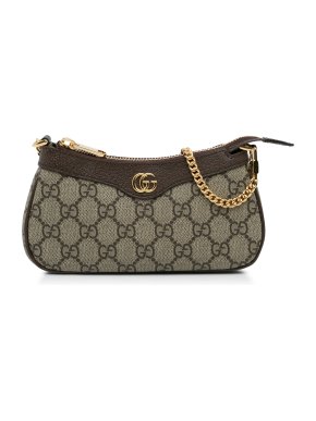 Gucci Small GG Supreme Ophidia Baguette Bag