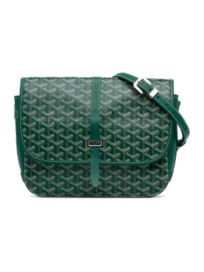 Green Goyardine Belvedere II MM Bag