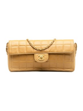 Chanel Choco Bar East West Flap Bag