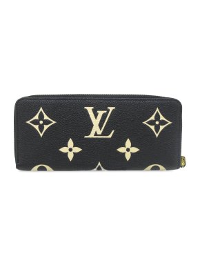 Louis Vuitton Black and White Monogram Empreinte Giant Zippy Wallet