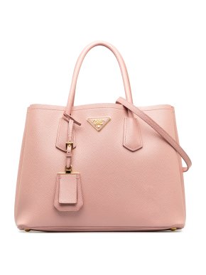 Prada Pink Medium Saffiano Leather Cuir Tote Bag