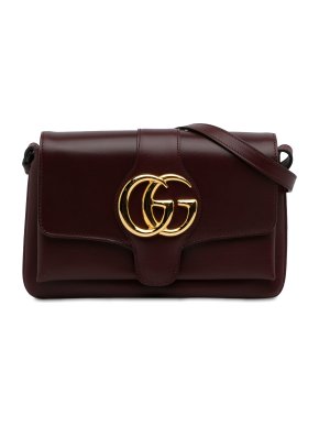 Gucci Burgundy Small Arli Crossbody Bag
