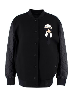Fendi Black Karlito Bomber Jacket