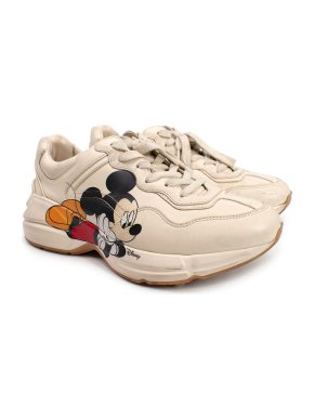 Gucci x Disney Cream Mickey Mouse Sneakers