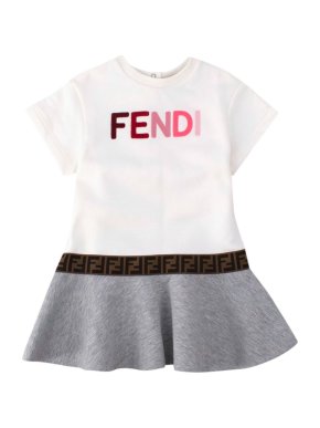 Fendi Baby Dress with Pink Logo