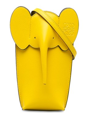 Loewe Yellow Elephant Pocket Crossbody Bag