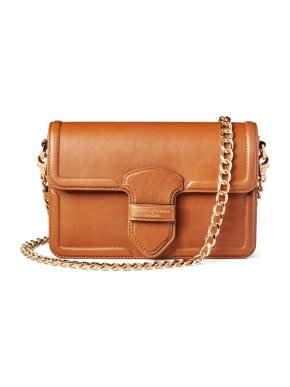 Aspinal Tan Smooth Leather Resort Shoulder Bag