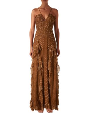 Shona Joy Brielle Ruched Maxi Dress