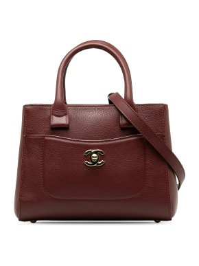 Chanel Oxblood Leather Mini Neo Executive Satchel