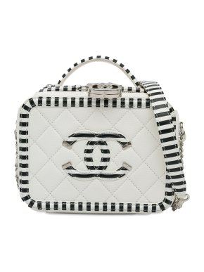 Chanel Small Caviar CC Filigree Vanity Bag
