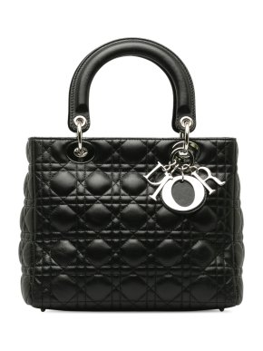 Medium Lambskin Cannage Lady Dior Bag