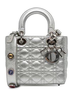 Dior Small Silver Cannage Lady Dior My ABCDior