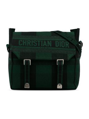 Dior Green Check Diorcamp Messenger Bag 1
