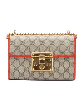 Gucci GG Supreme Padlock Crossbody Bag