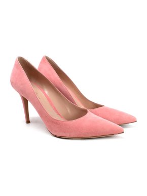 Gianvito Rossi Pink Suede Pumps