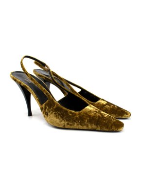 Saint Laurent Tom velvet slingback pumps