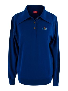 Vivienne Westwood Royal Blue Polo Jumper