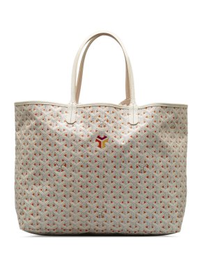 Goyard White Goyardine Claire Voie Saint Louis PM Tote Bag