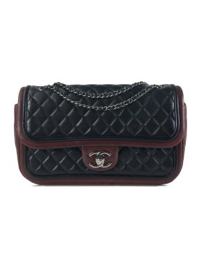 Chanel Bicolour Medium Quilted Twist Single Flap Bag