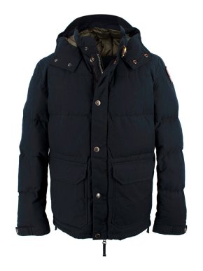 Parajumpers Navy Berkeley Hooded Parka Puffer Coat