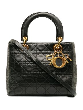 Medium Lambskin Cannage Lady Dior Bag