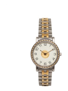 Hermes Quartz Stainless Steel Sellier Watch