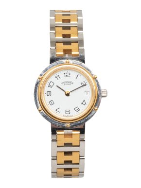Hermes Two-Tone Clipper Watch